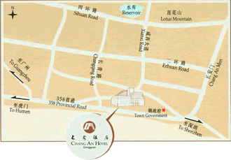 东莞亚都酒店 地图